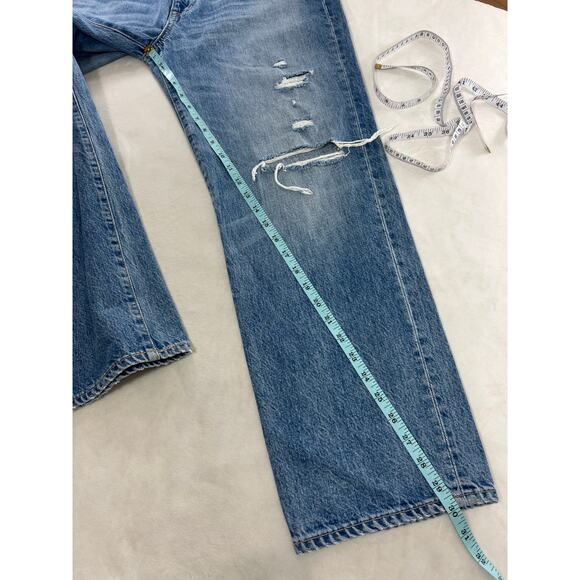 New SLVRLAKE Sophie Straight Leg Jeans Ventura Ripped Denim Capsule NWT - Picture 10 of 10